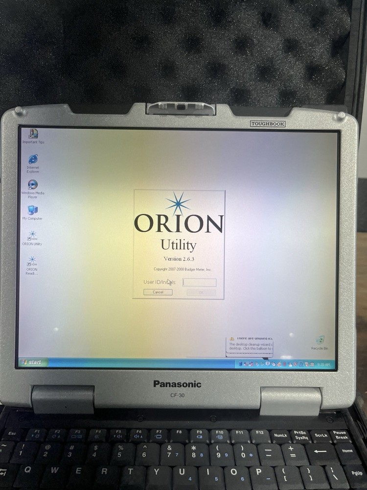 Badger Orion Meter Reading Profiling System Panasonic CF-30 Laird Technologies