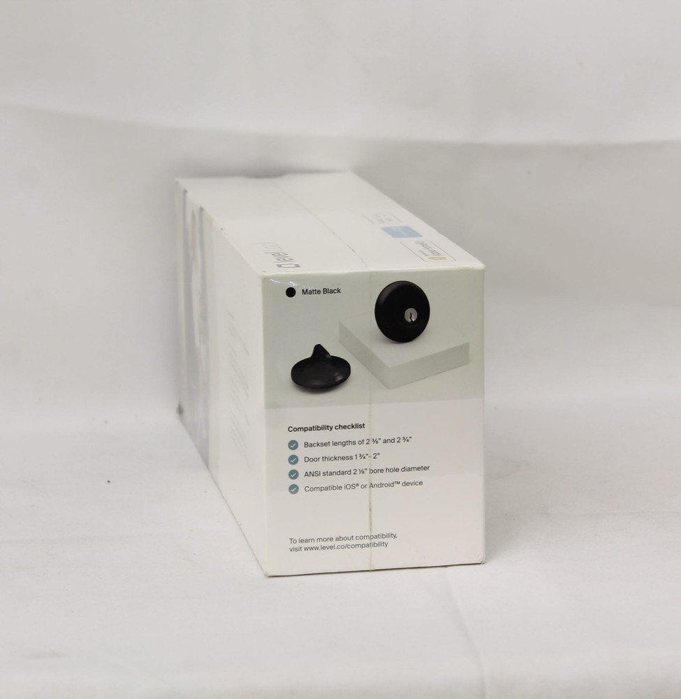 Level Lock The Invisible smart Lock Matte Black