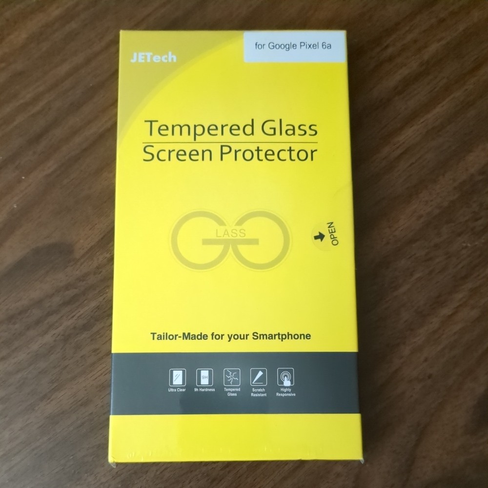 Screen Protector for Google Pixel 6a 6.1-Inch, Fingerprint Compatible, 3-Pack
