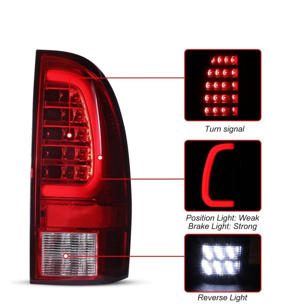 Sequential Tail Lights Tacoma 2005-2015 Red Lens