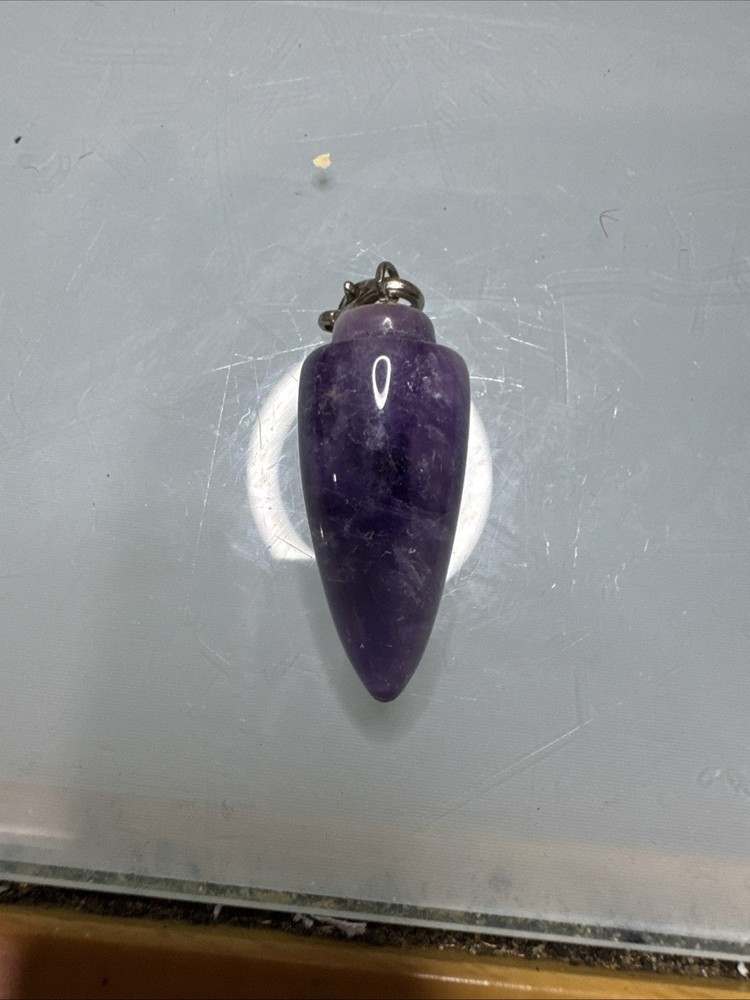 Amethyst Long Drop Pendulum