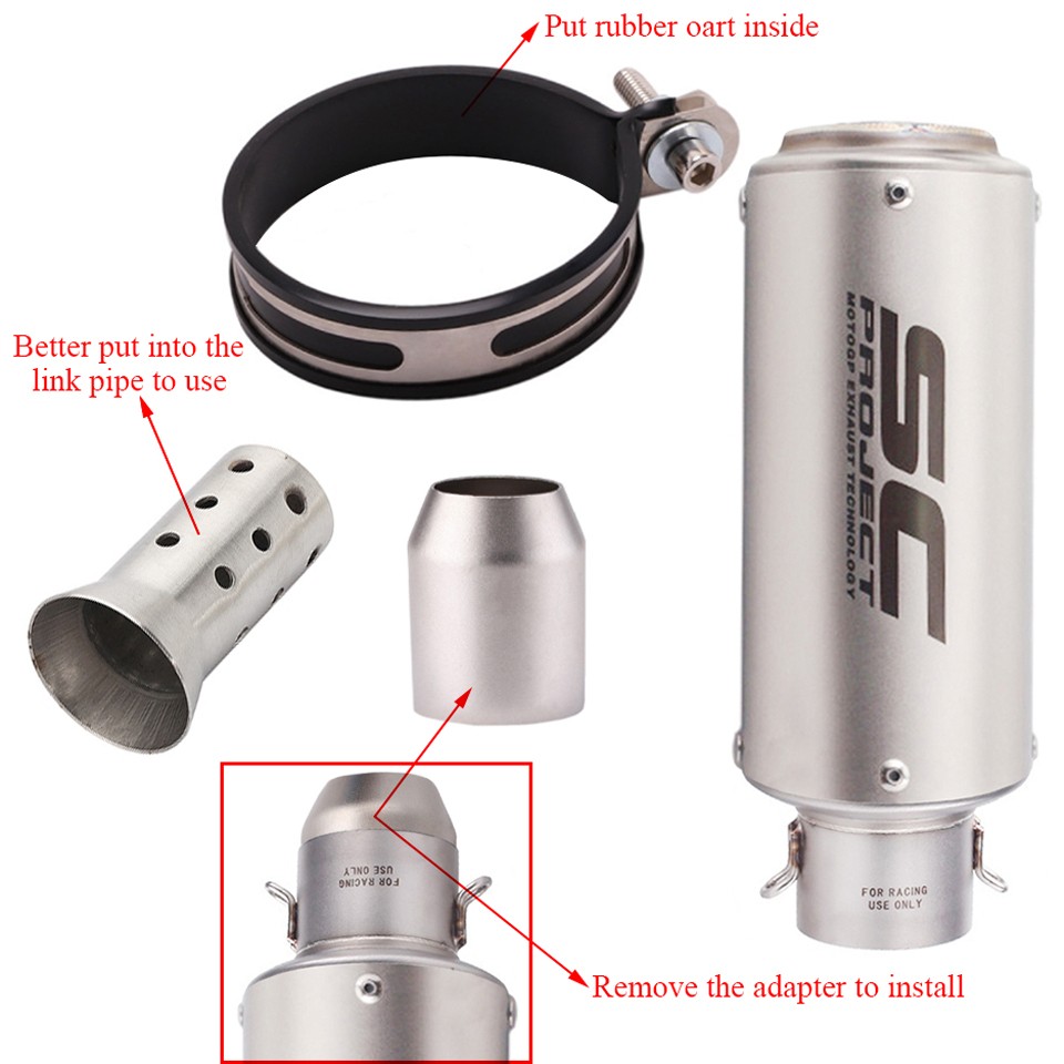 Fit Kawasaki Z900 2017-24 Slip On Full Exhaust Header Link Pipe Muffler Titanium