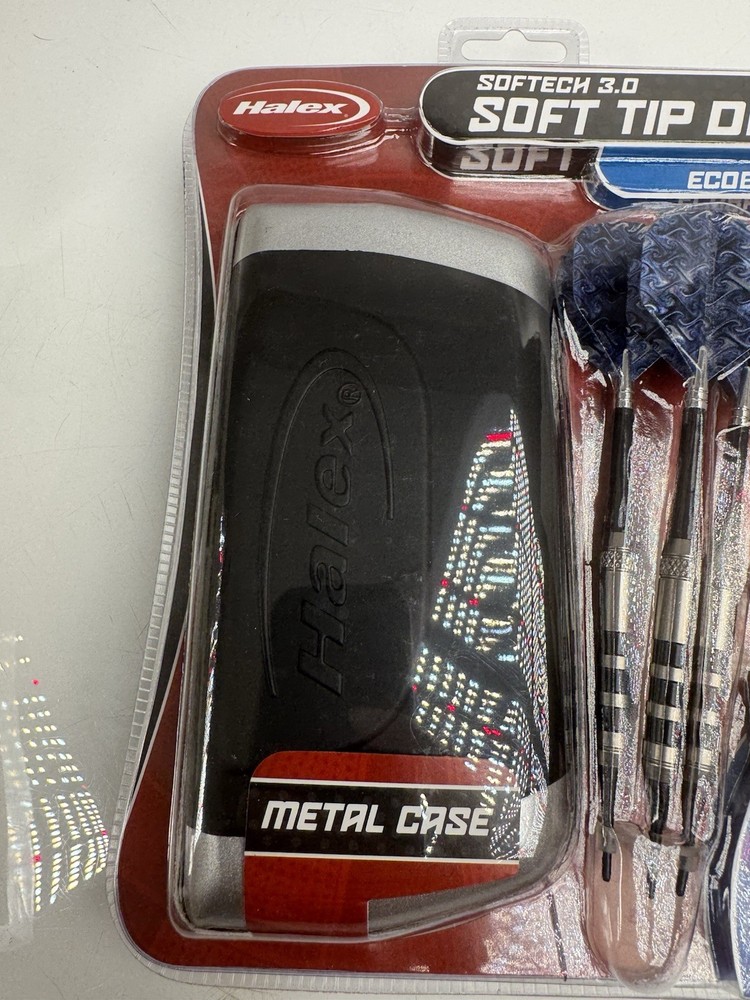 Halex Softech 3.0 Soft Tip Darts Ecobrass with Case New