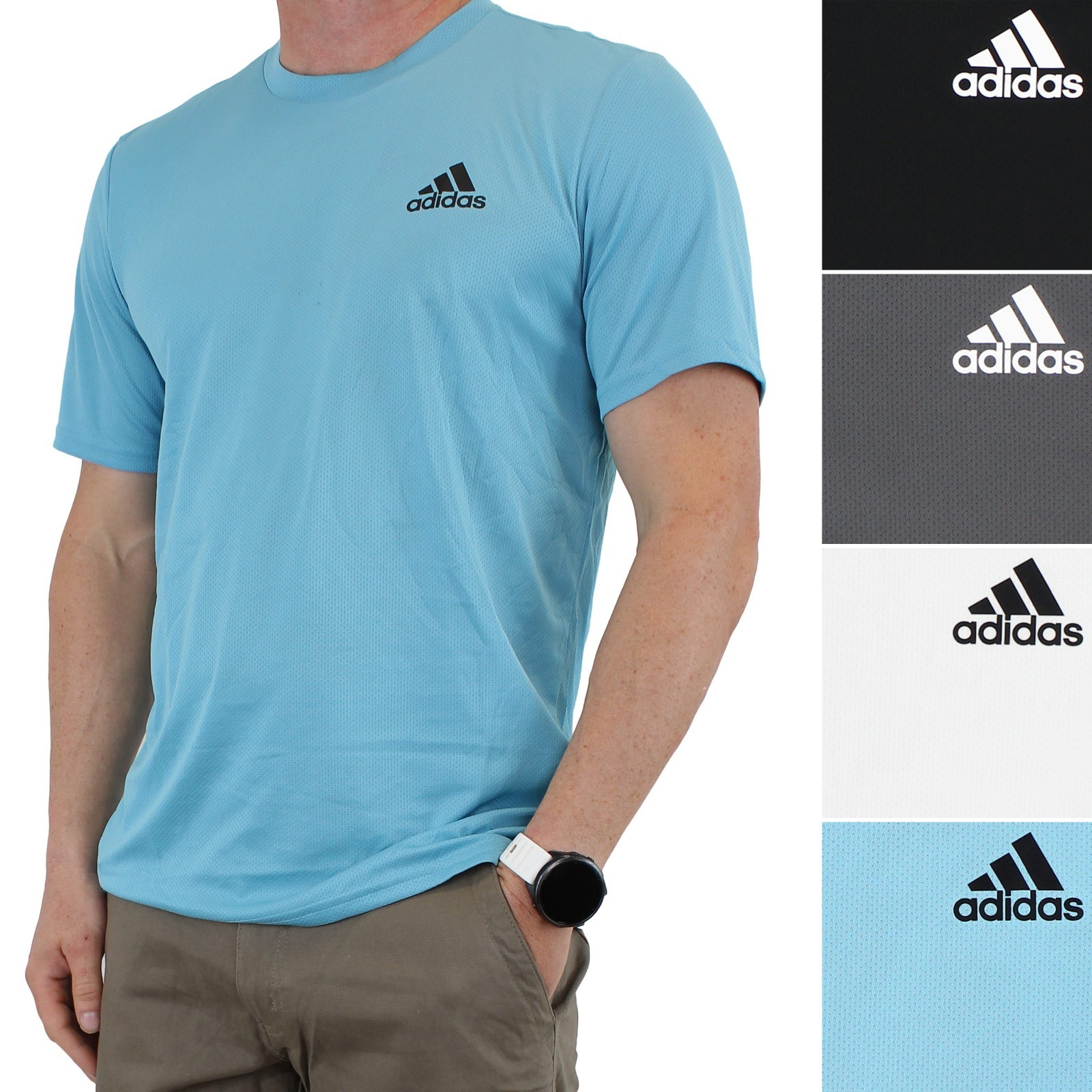 Adidas Men's D4M Aeroready Shirt Short Sleeve Regular Fit Workout Tee