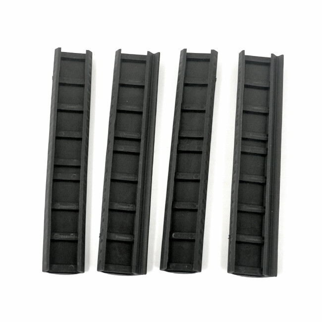 6.2" Soft Rubber Panel Fit Picatinny Rail Protector Covers Golf Surface 4PCS