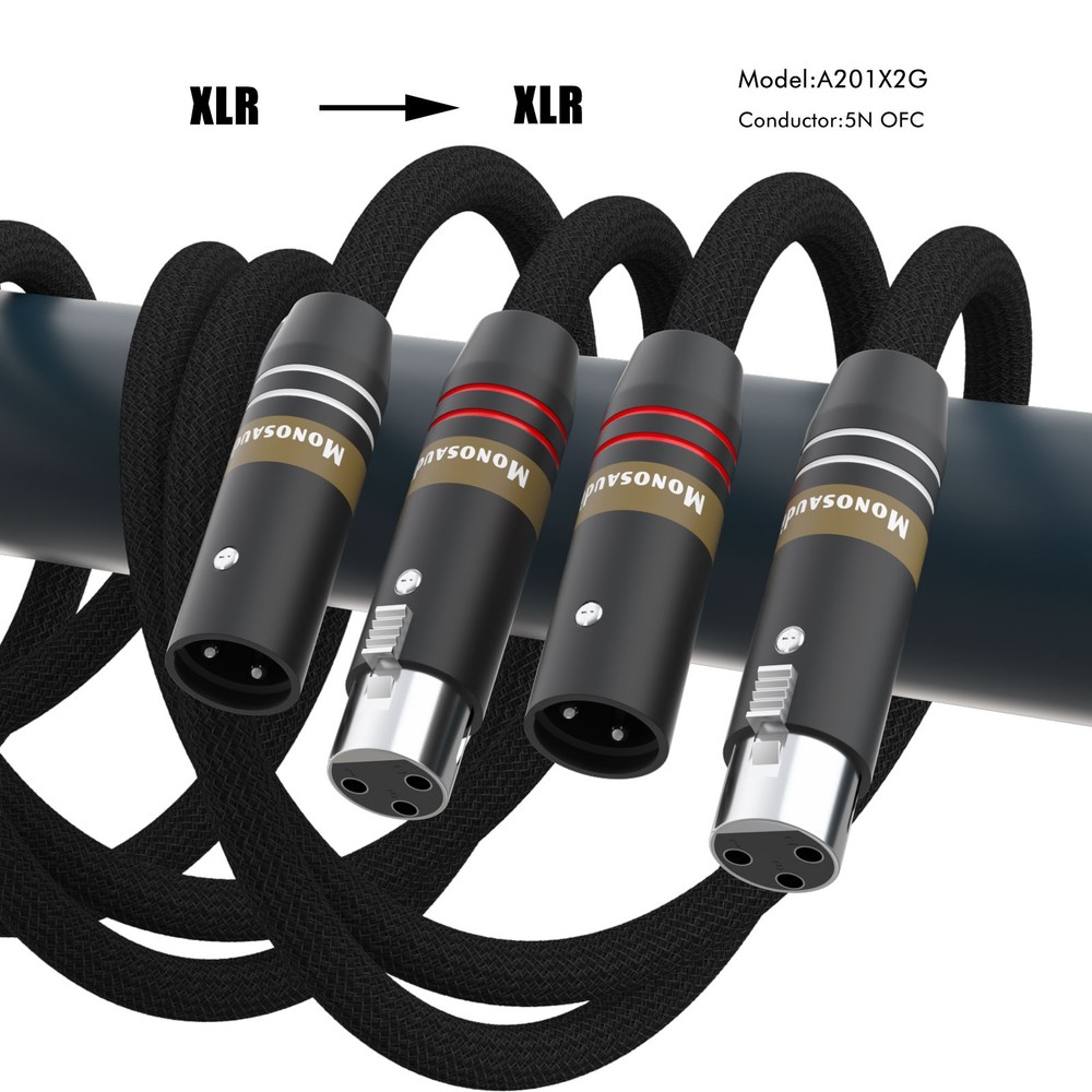 Audio Cable Multiple OFC Copper Silver Plated XLR/RCA Interconect Cable