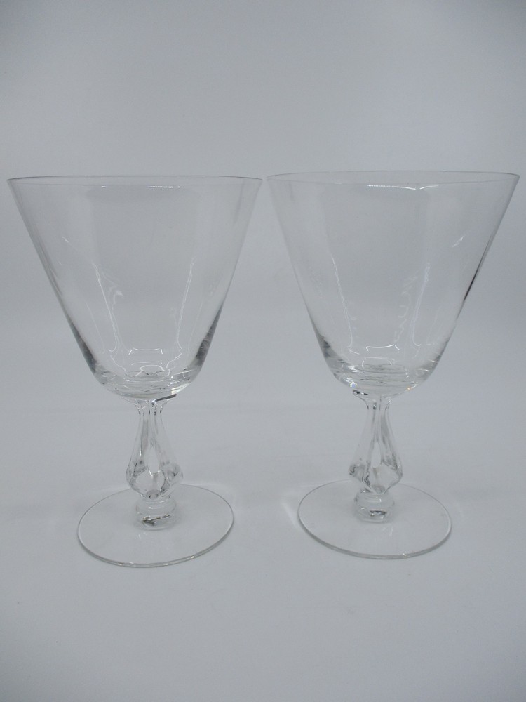 FOSTORIA SYMPHONY- 2 WATER GOBLETS -6 1/8" - 0201G