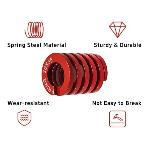 PCS 3D Printer Die Springs Medium Load Compression 30mm OD 35mm Length 2