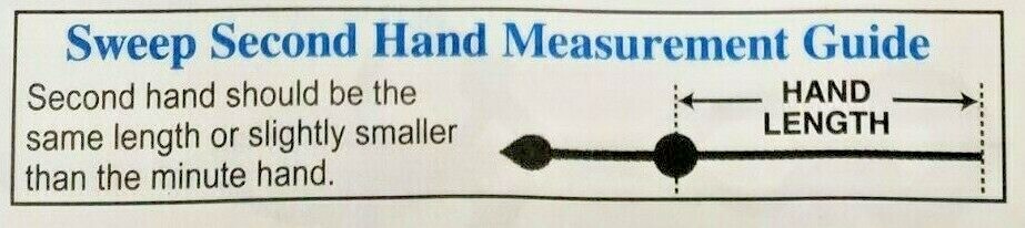 Clock Second Hands - Clock Sweep Hands - 6 Styles