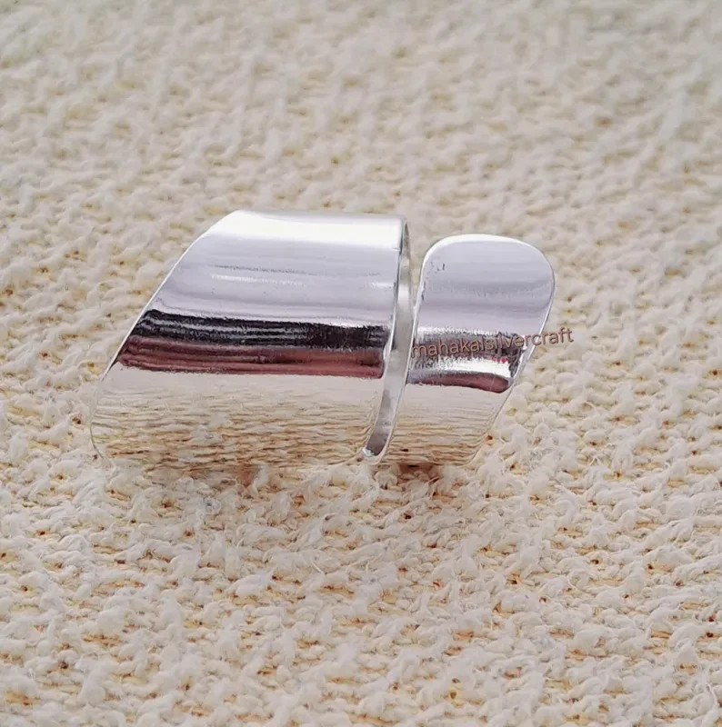 Handmade 925 Sterling Silver Ring – Bold Adjustable Silver Statement All Size