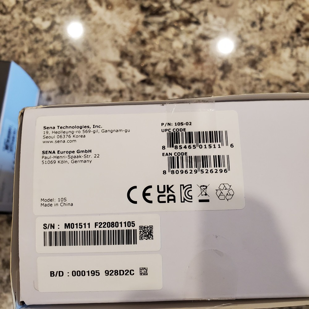 Sena 10S Motorcycle Bluetooth Headset Communication System