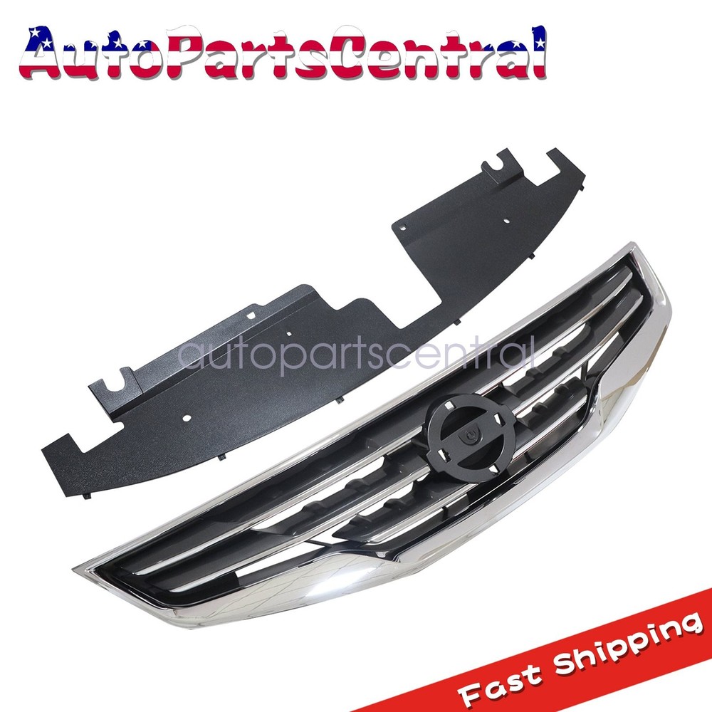 Front Bumper Upper Black Grille For 2010-2012 Nissan Altima 62070ZX00A