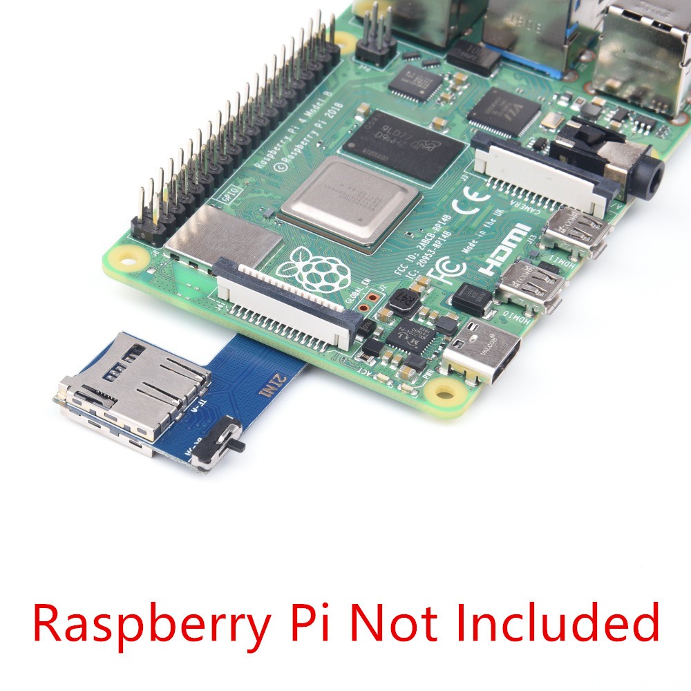 Plug and Play TF Card Adapter Memory Board for Raspberry Pi 4B/3B+/3B/ Zero W