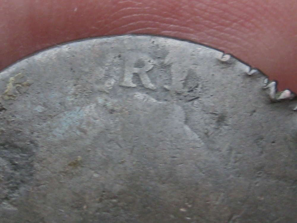 1796 Draped Bust Large Cent Penny- About Good Details, Edge Cuts