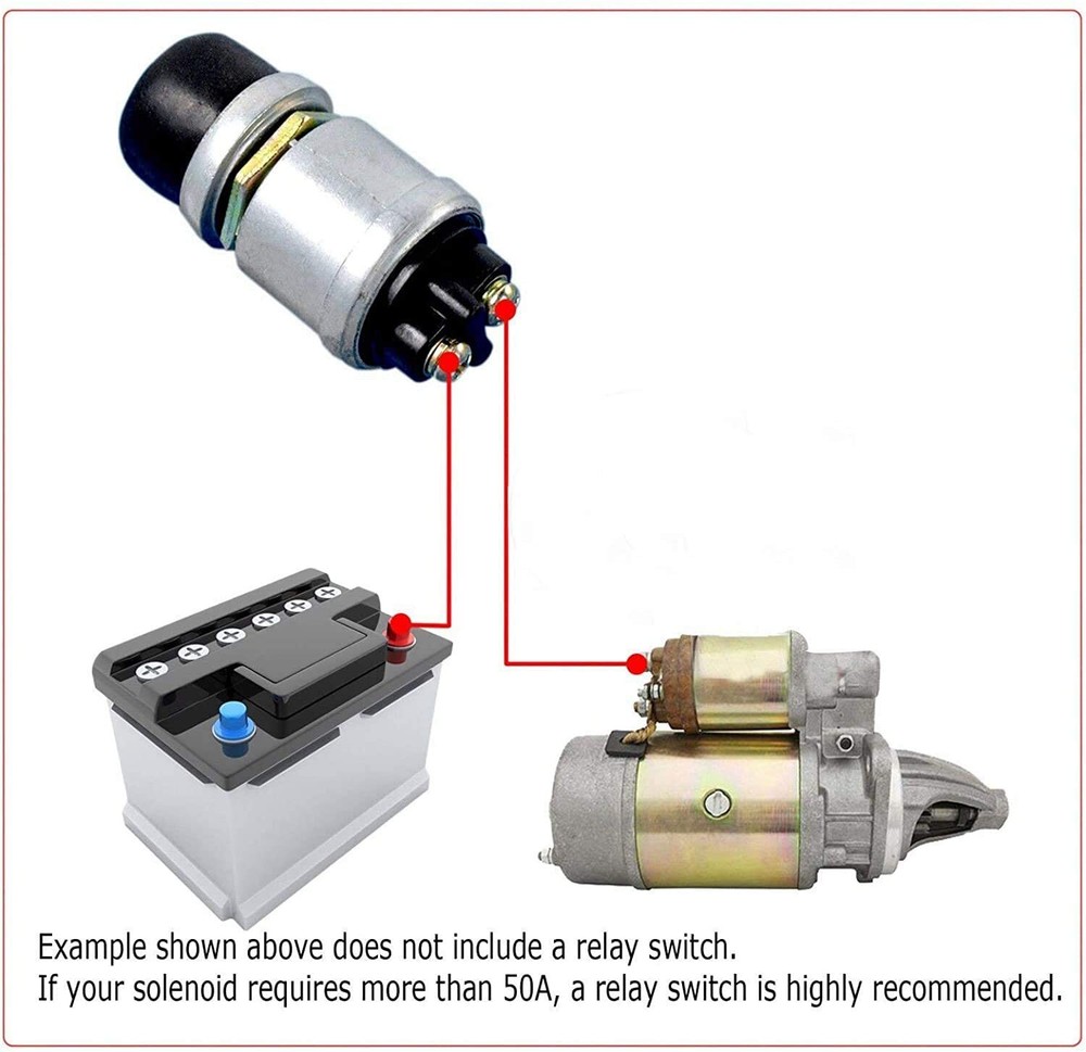 2pcs Engine Start Push Button Momentary 12v and 24v Waterproof Switch Push to...