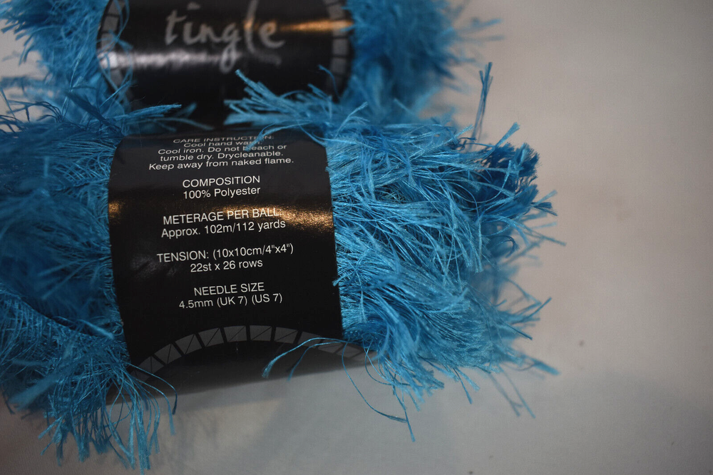 3 - Tingle Yarn / Skeins (Turquoise) - NEW