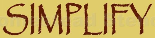 ~ITEM #3992 A Primitive Stencil ~ SIMPLIFY