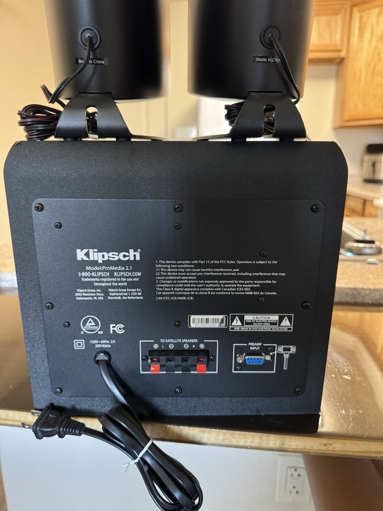 Klipsch ProMedia 2.1 Computer Speaker System Speakers & Subwoofer