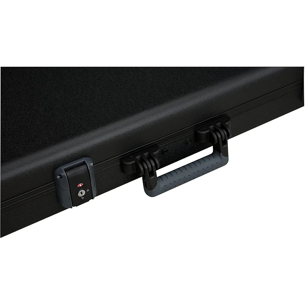 Fender Deluxe Molded Acoustasonic Case Black Grey Plush