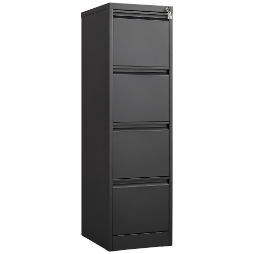 4 Drawer Vertical Filing Cabinet With Lock