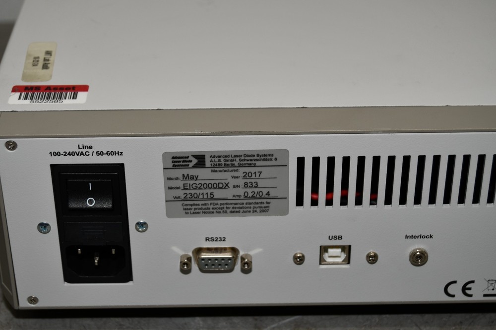 ^ ALS Advanced Laser Diode Systems EIG2000DX PiLas Laser Diode Controller #X6139