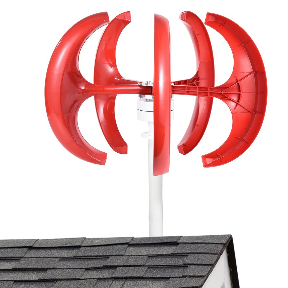 1000W 12/24V Vertical Axis Wind Power Turbine Generator Controller Home Windmill