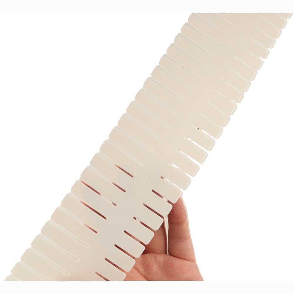 4Pcs Drawer Dividers, Adjustable Plastic Grid Drawer Partition Space-saving D...