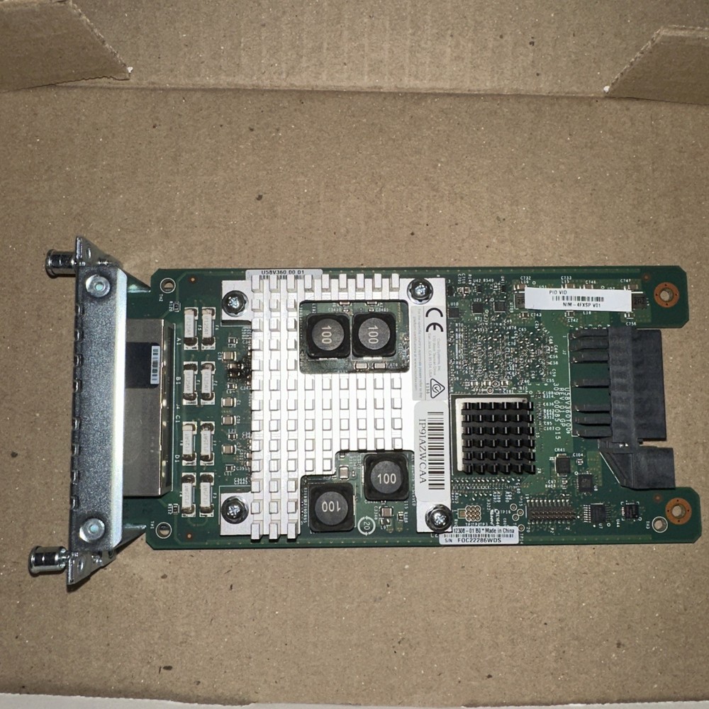 Cisco NIM-4FXSP 4-Port Network Interface Module.