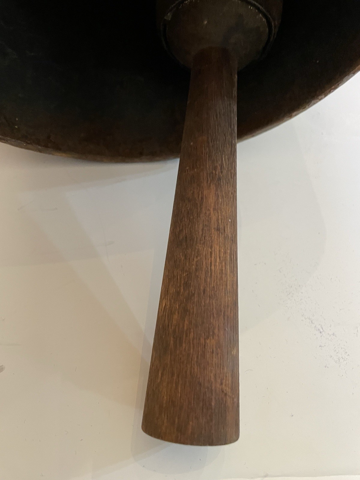 Vintage TOM TORRENS MCM Modern Cylindrical Iron Hanging Garden Bell Chime 36”