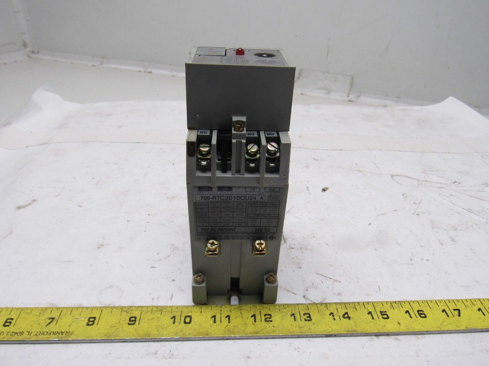 A-B Allen Bradley 700-RTC2010OU24 Ser. A Solid State Adjustable Timing Relay