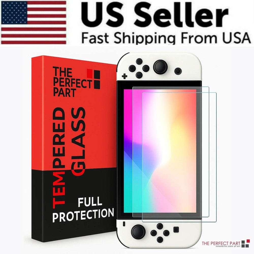 2X HD Tempered Glass Screen Protector Guard for Nintendo Switch 2 2025/Oled/Lite