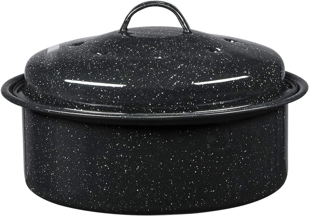 Granite Ware 3 lb Mini Roaster Black Speckled