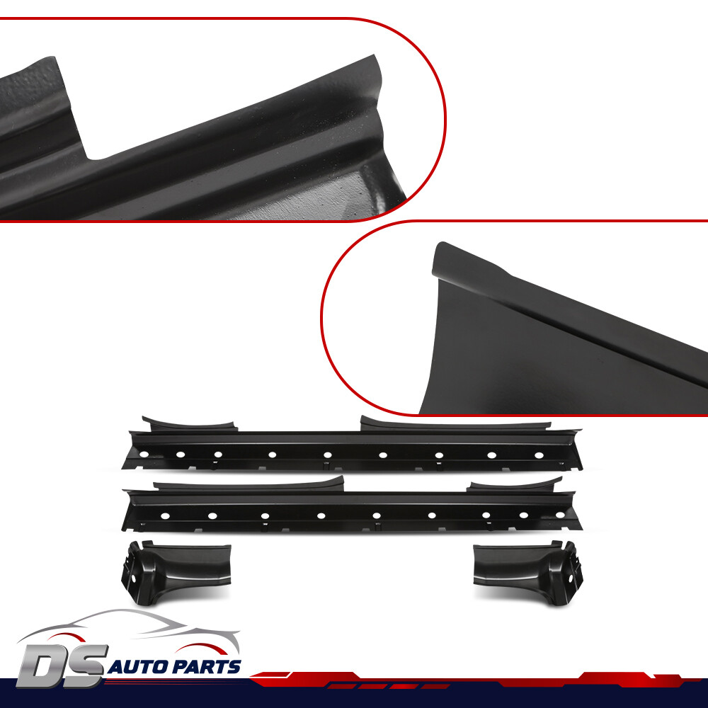 Fit For 14-18 Chevy Silverado GMC Sierra Double Cab Rocker Panels & Cab Corners