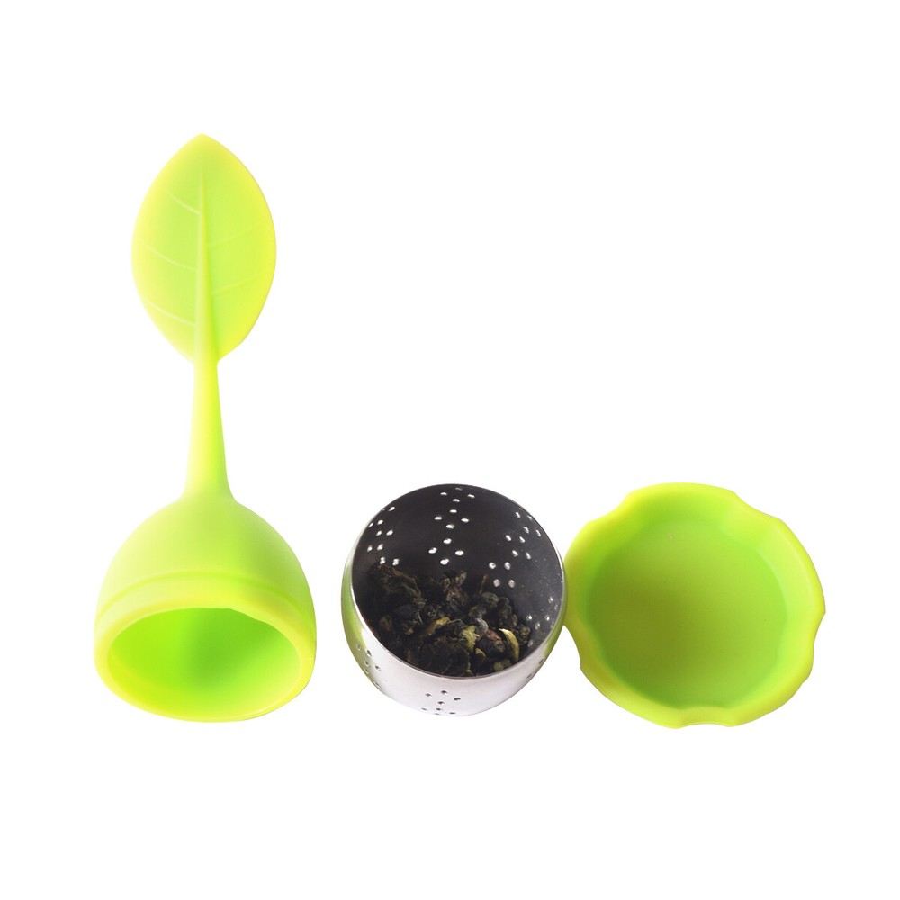 Silicone Tea Infuser 3Pcs Loose Tea Leaf Herbal Spice Filter Diffuser GN-BL-RD