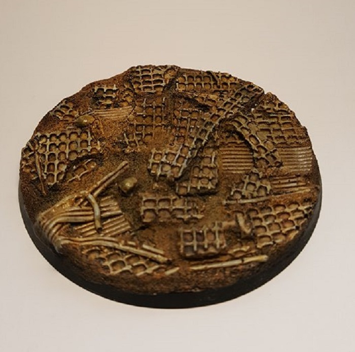 80mm Round RESIN BASE TERRAIN SCENERY RUSTY GRATES