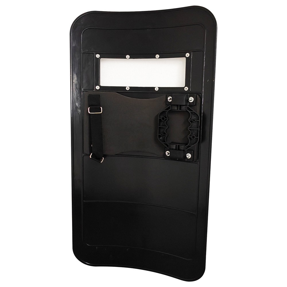 PC Black Anti-riot Shield Security Protection Self Guard Hand-Held Rectangle
