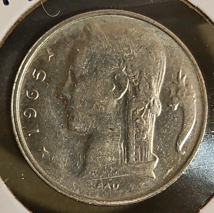 1965 Belgium 5 Francs