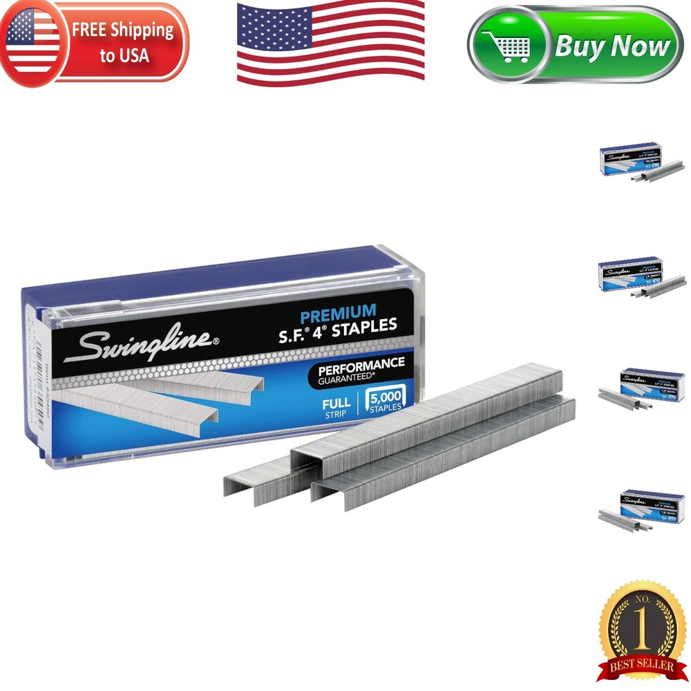S.F. 4  Staples - 5000 Count, 1/4" Length, Superior Stapling Reliability