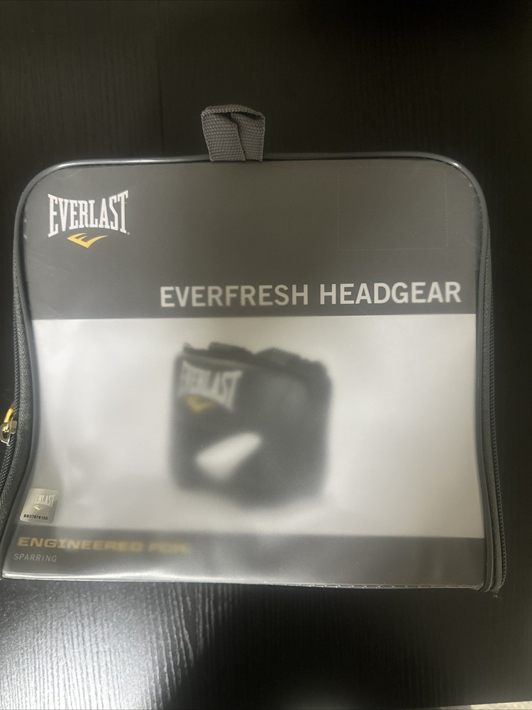 Everlast Boxing Sparring Training Protective Adjustable Headgear Everfresh Black