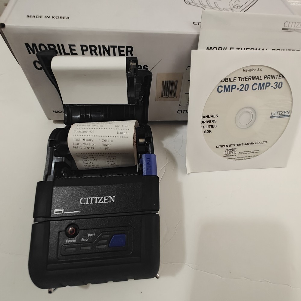 Citizen CMP-20 Bluetooth Mobile Thermal Printer