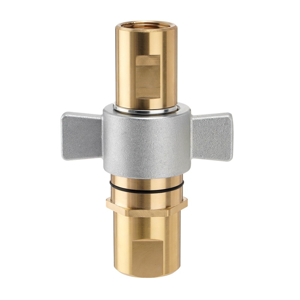 1" NPT Wet-Line Wing Nut Hydraulic Quick Disconnect Coupler / Coupling Set