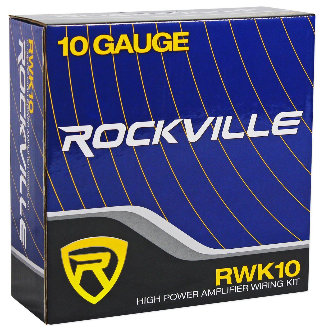 Rockville USS10 10" 800w Slim Under-Seat Powered Car/Truck Subwoofer Sub+Amp Kit