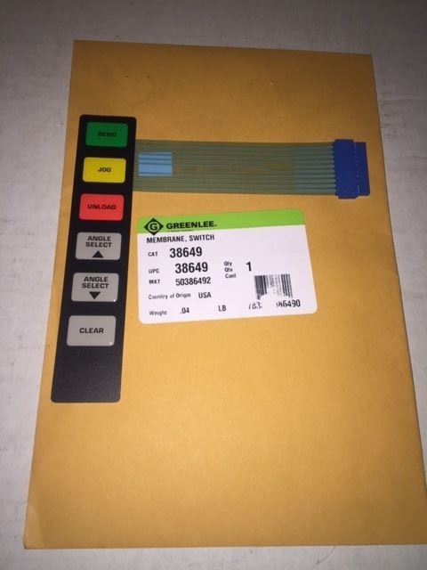 DIGITAL REMOTE PENDANT LOAD UNLOAD SWITCH PART GREENLEE 855 CONDUIT SMART BENDER