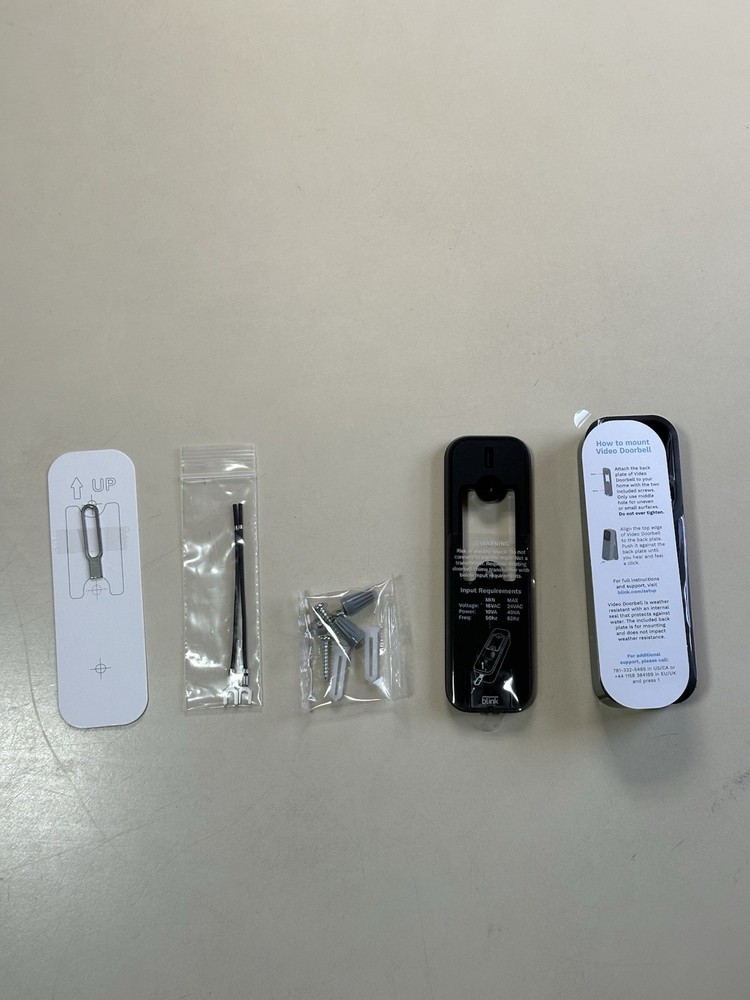 Blink Video Doorbell + Sync Module 2 Bundle – Doorbell NEW, Module Refurbished