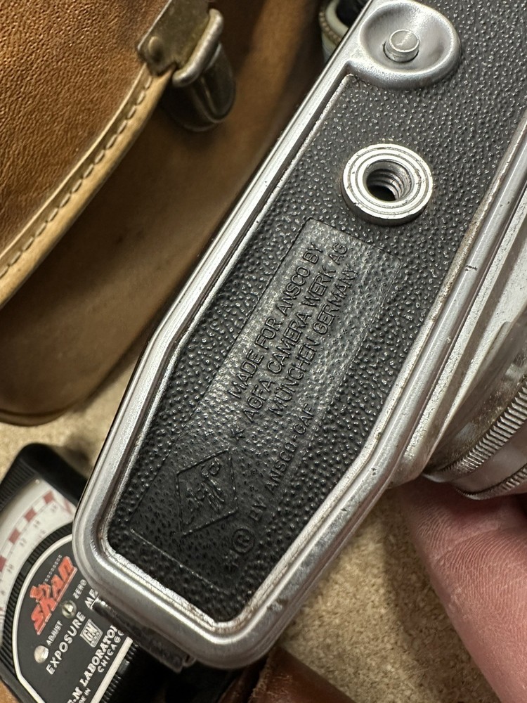 Ansco Memar Silver Black 35mm Manual Program Mode Rangefinder Camera