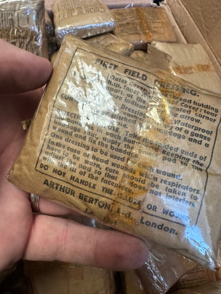 Original New Old Stock WW2 British Army First Aid Field Dressing