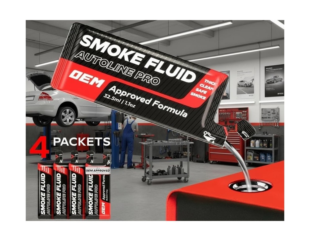 Automotive Smoke Machine 4.4oz Fluid Solution - Starter Size | Thick Smoke | ...