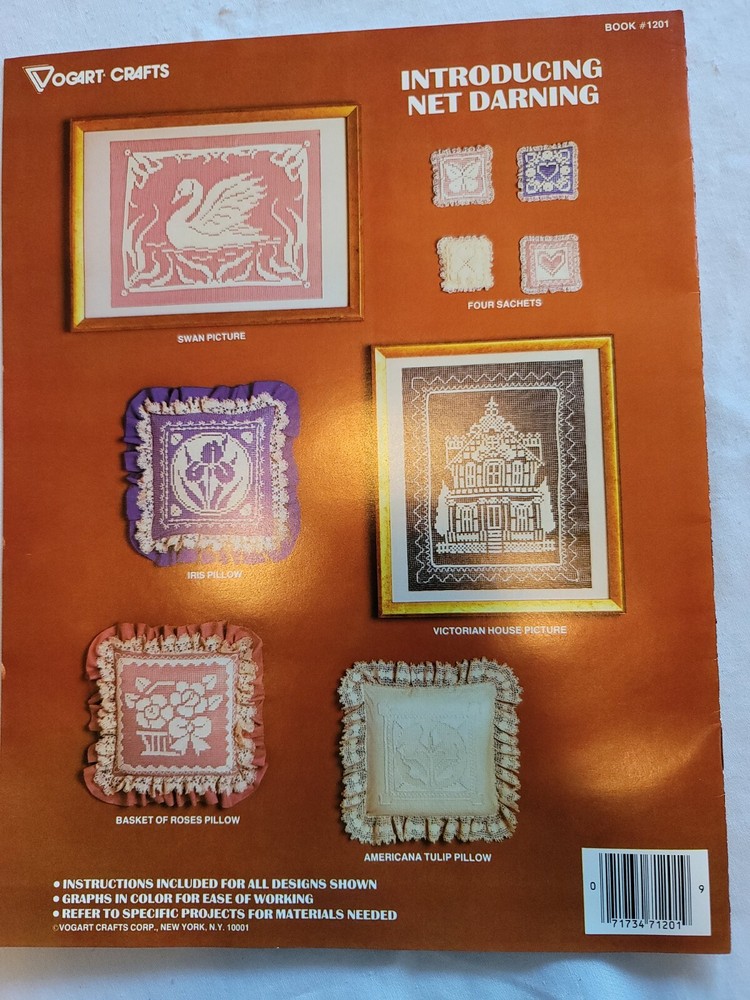Introducing Net Darning-Net Darning Samplers-Net Darning Country Style Booklets