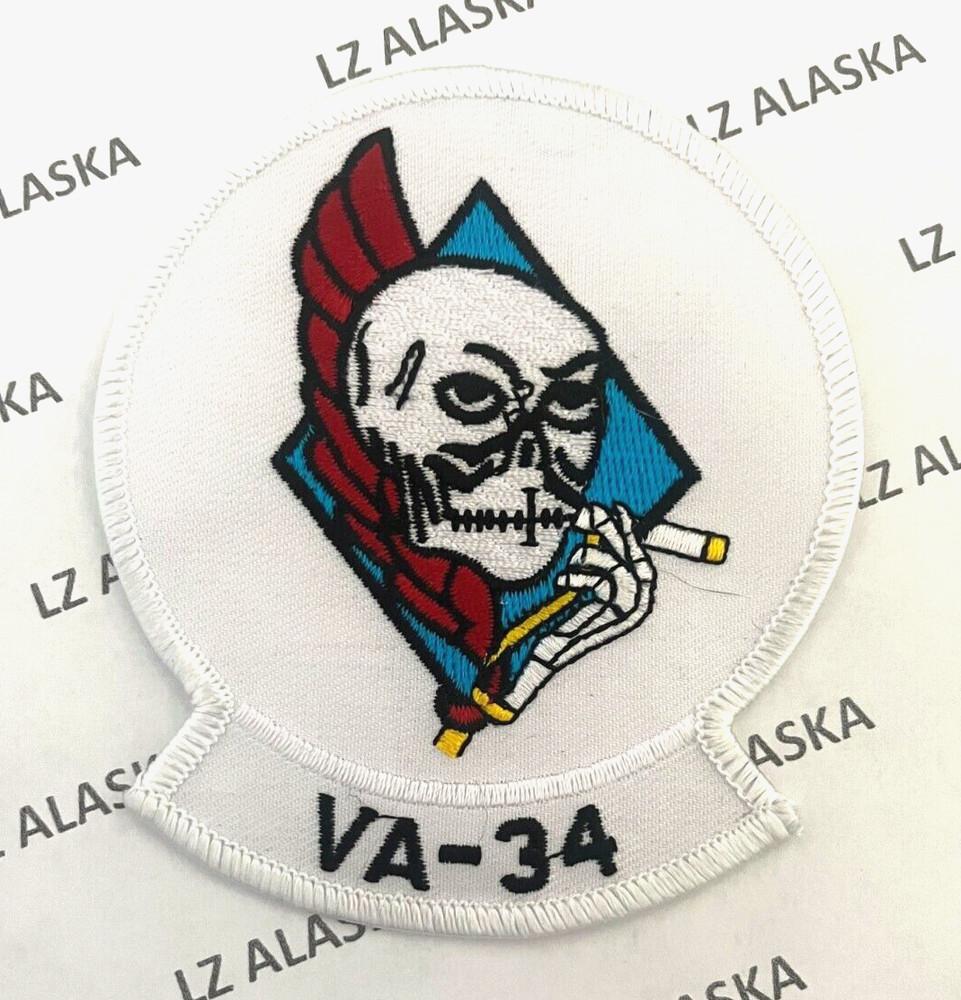 US NAVY VA-34 BLUE BLASTERS ATTACK SQUADRON 1943-1969 PATCH N9