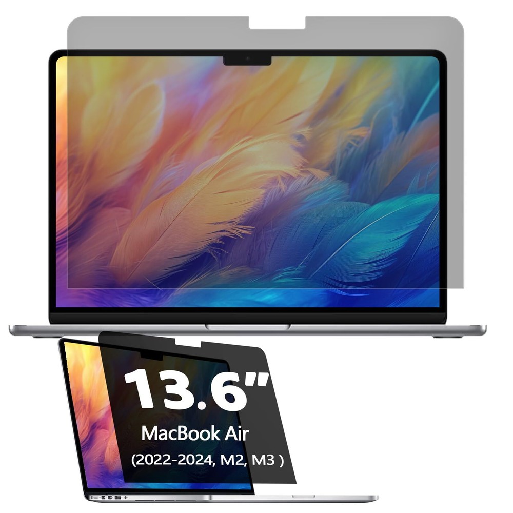 360° Privacy Screen Protector Compatible Macbook Air 13.6 Inch Privacy Screen...